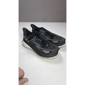 Hoka One One Clifton 9 Women's Black Copper Runners Size 6.5D